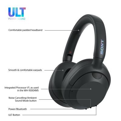 Sony WHULT900NB casque Avec fil &sans fil Arceau Appels Musique Bluetooth Noir