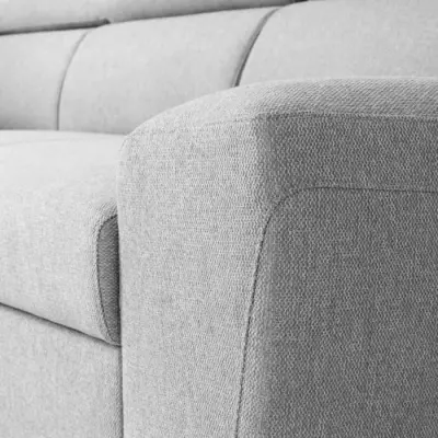 Canapé d'angle convertible réversible avec coffre - KASIMIR - Gris - 258 x 79/98 x 219 cm
