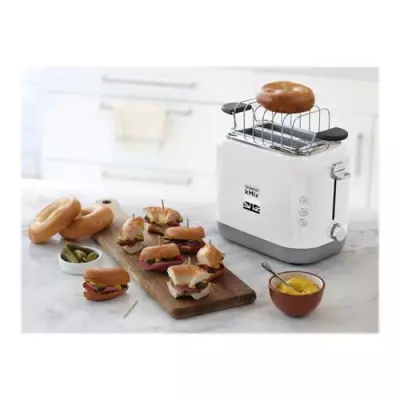 Grille-pain kMix Kenwood TCX751WH - 2 fentes - Fonction baguette et décongélation - Blanc