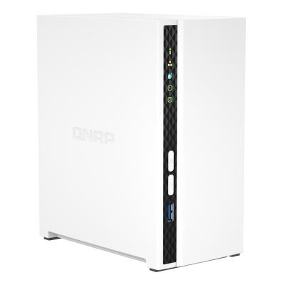 QNAP TS-233 serveur de stockage NAS Tower ARM Cortex-A55 2 Go 0 To QNAP QTS Blanc