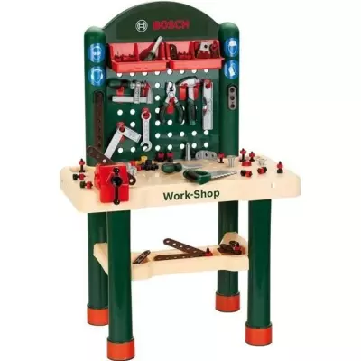 Établi Work-Shop Enfant Bosch - Avec 82 Accessoires