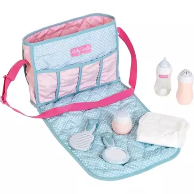 Sac à langer pour poupons Princess Coralie - KLEIN - Kit 7 accessoires