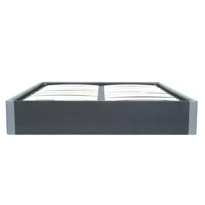 Lit coffre adulte ECLIPSE - 160 x 200 cm - Gris moderne