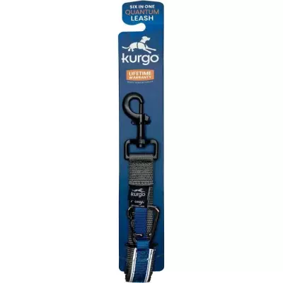 Laisse mains libres Kurgo Quantum - Bleu - 6 positions