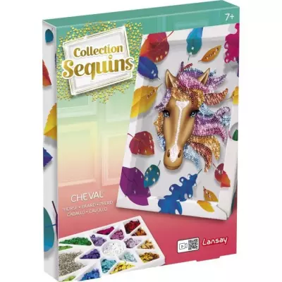 Kit loisir créatif - Cheval et sequins - Pour enfant 7+ ans