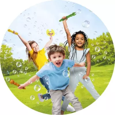 Amusement garanti avec le Jeu bulles de savon - LANSAY - 25640 - Bulles Party