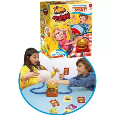 Jeu de société Burger Boom - Gonfle le ventre et fais BOOM !