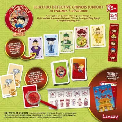 Plongez dans l'aventure avec le jeu de société Mystères de Pékin Junior