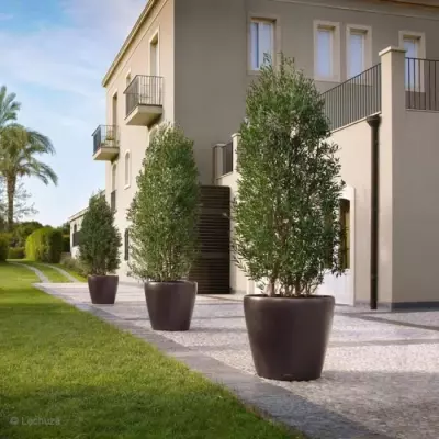 Pot de fleur LECHUZA Classico Premium 70 - anthracite métallisé