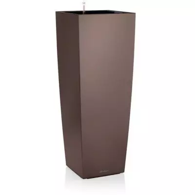 Jardinière Cubico Alto 40 Blanc Brillant - Design Moderne et Élégant