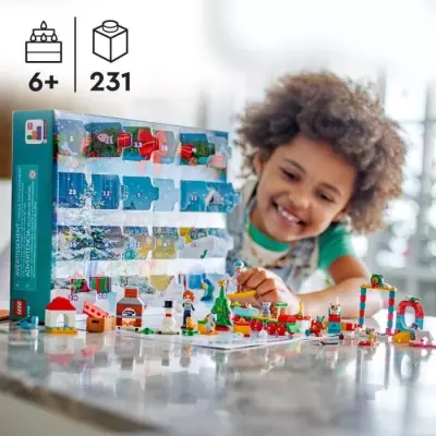 Calendrier de l'Avent LEGO Friends 2023 - 24 Cadeaux avec 8 Figurines d'Animaux