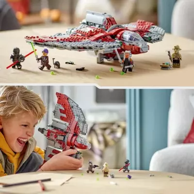 LEGO Star Wars La Navette T-6 d'Ahsoka Tano 75362 - Vaisseau Lance-Tenons