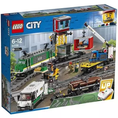 LEGO City 60198: Le Train de Marchandises Télécommandé - Fun et facile à monter!