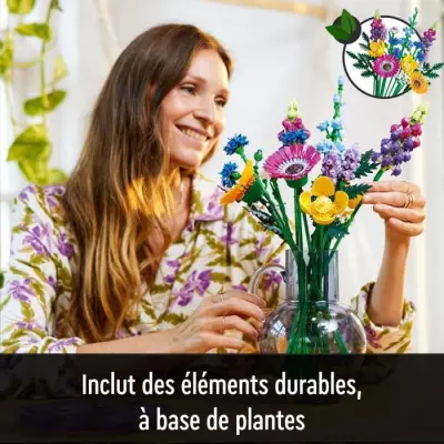 LEGO Icons 10313 Bouquet de Fleurs Sauvages pour Adultes