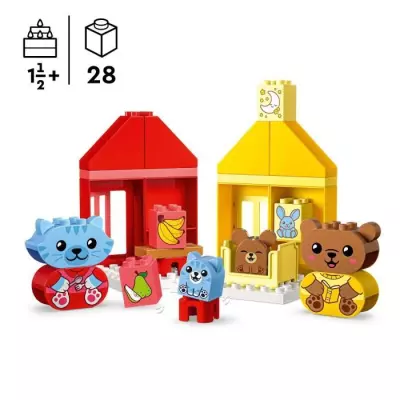 LEGO 10414 DUPLO: Jeu de Construction Mes Rituels Quotidiens - Le Repas et le Coucher