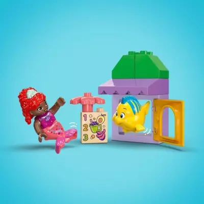 LEGO DUPLO | Disney 10420 Le stand de café d'Ariel et de Polochon - Set La Petite Sirène | Idéal pour les petits constructeurs