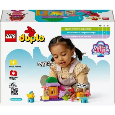 LEGO DUPLO | Disney 10420 Le stand de café d'Ariel et de Polochon - Set La Petite Sirène | Idéal pour les petits constructeurs