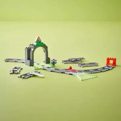 LEGO DUPLO Ma ville 10425 : Rails et tunnel du train - Jouet enfant