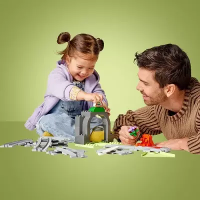 LEGO DUPLO Ma ville 10425 : Rails et tunnel du train - Jouet enfant