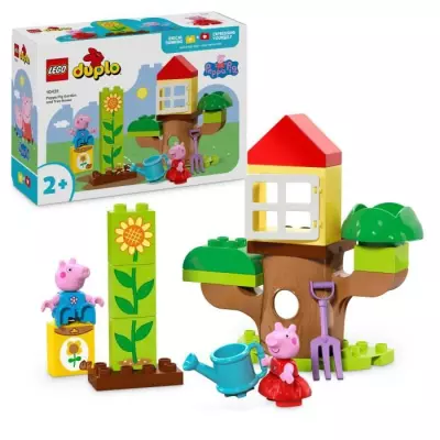 LEGO DUPLO 10431 Le Jardin et la Cabane de Peppa Pig - Jeu Créatif