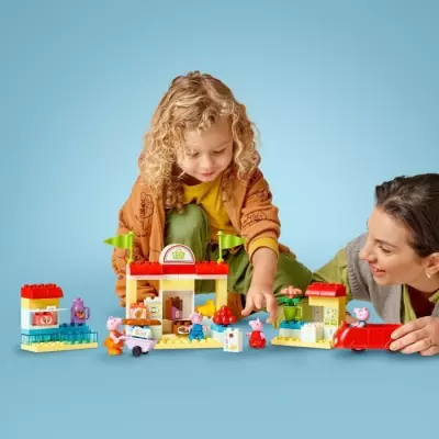 LEGO DUPLO 10434 Le Supermarché de Peppa Pig - Jeu de Construction pour Enfants de 2 Ans