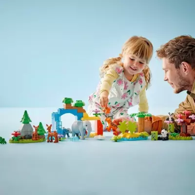 Découvrez LEGO DUPLO Ma ville 10446 Familles d'animaux sauvages 3-en-1