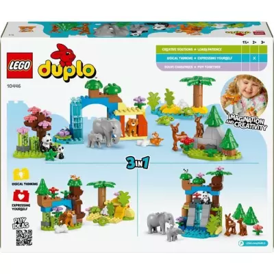Découvrez LEGO DUPLO Ma ville 10446 Familles d'animaux sauvages 3-en-1