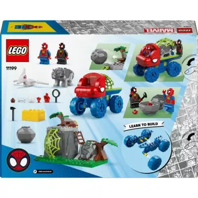LEGO Marvel 11199: Sauvetage de l'équipe Spidey en dino-véhicule - JEU DE CONSTRUCTION