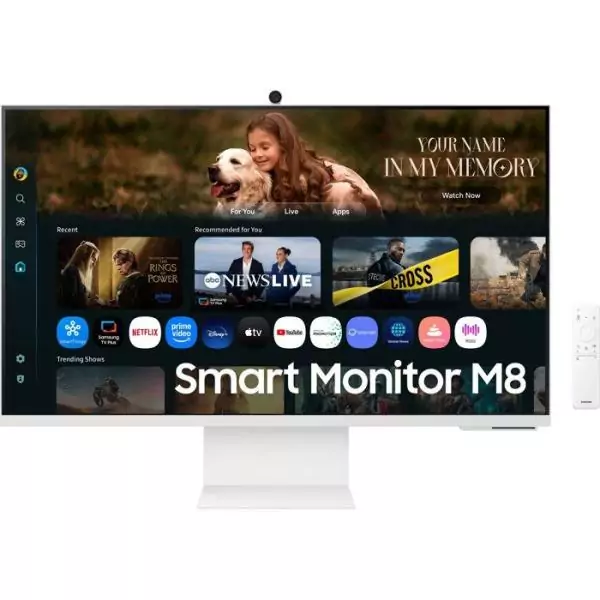 Ecran PC - SAMSUNG - 32 - UHD 4K - 60Hz - Dalle VA - 4ms - SMART MONITOR M8 - M80F - Blanc