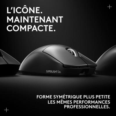 Souris - Sans fil - Logitech G - PRO X Superlight 2c - Noir