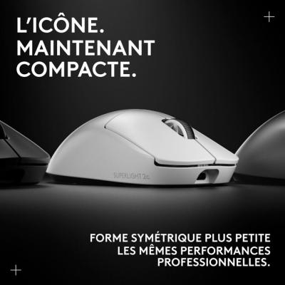 Souris - Sans fil - Logitech G - PRO X Superlight 2c - Blanc