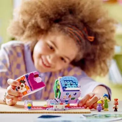 LEGO | Disney 43248 : Ensemble Joie et Anxiété - Cubes des émotions