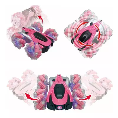 Crosslander 360+ - Voiture rose RC Tout-Terrain lumineuse