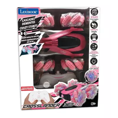 Crosslander 360+ - Voiture rose RC Tout-Terrain lumineuse