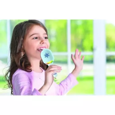 Microphone Karaoke Reine des Neiges - 3 modes et 4 effets vocaux