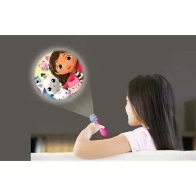 Projecteur à histoires et lampe torche Gabby et la Maison Magique - Accessoire de jeu pour enfants