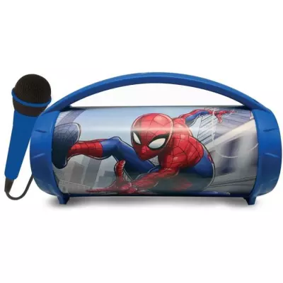 Enceinte Bluetooth Sans-Fil Lumineuse avec Micro Spider-Man - MICRO - KARAOKE ENFANT