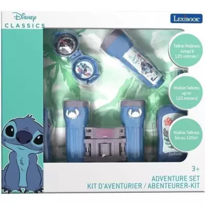 Kit d'aventurier avec talkies-walkies Stitch - Dimensions compactes 