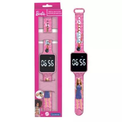 Montre LED connectée Barbie - Bracelet ajustable - Jeu enfant