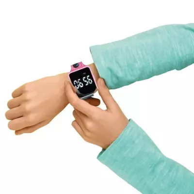 Montre LED connectée Barbie - Bracelet ajustable - Jeu enfant