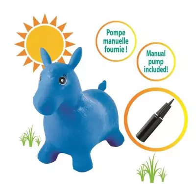 Cheval Gonflable Bleu LEXIBOOK pour Enfant de 3 ans et +