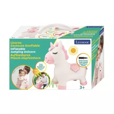 Porteur Licorne Sauteuse Gonflable Peluche - Pour Enfant 3 ans+