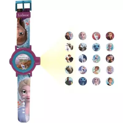 Montre digitale Reine des Neiges avec projection d'images - Jeu multimédia pour enfants