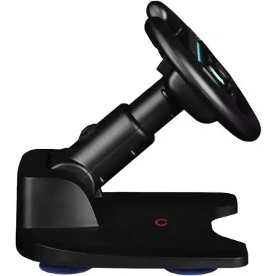 Volant Racing Wheel - Manette Joy-Con Nintendo Switch 2 - Konix - Compatible Mario Kart World - Fixation ventouse - Noir