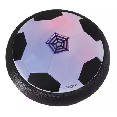 Jeu de foot aéroglisseur lumineux en mousse avec cages et ballon