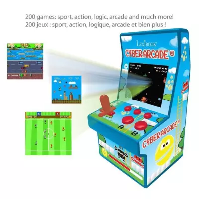 Console portable Cyber Arcade - écran 2.8'' avec 200 jeux