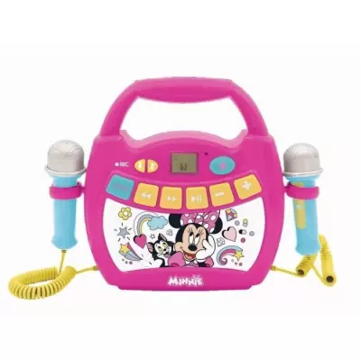 Enceinte Bluetooth Minnie Mouse - Effets Lumineux et Micros - Parfait pour les Enfants