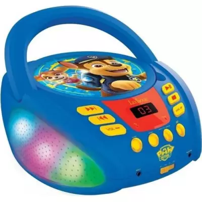 Lecteur CD Bluetooth La Pat' Patrouille avec Effets Lumineux - Dimensions compactes
