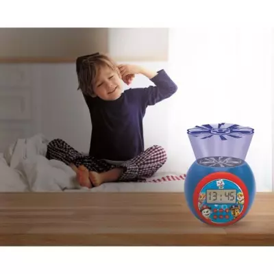 Réveil projecteur PAT' PATROUILLE avec minuteur - Idéal pour les enfants Réveil projecteur PAT' PATROUILLE avec minuteur - Idéal pour les enfants