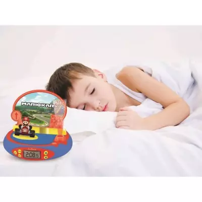 Réveil Projecteur MARIO KART Nintendo - Sons du jeu vidéo - LEXIBOOK
